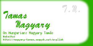tamas magyary business card